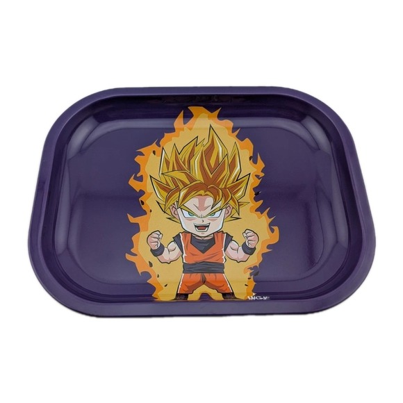 Smoke‎ Arsenal Premium Metal Rolling Tray Dragonball Goku Super Saiyan Brand New - Picture 1 of 3